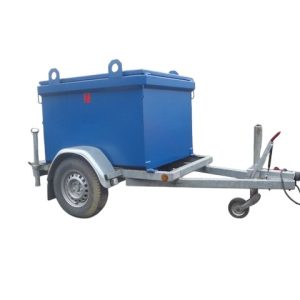 IBC brandstoftank op aanhanger