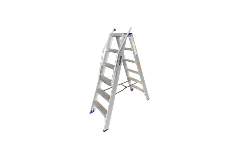 Dubbele trap 2x6 treden